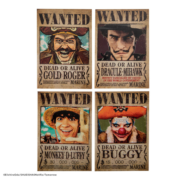 Set of 4 Wanted Magnets | One Piece | Cinereplicas – Cinereplicas USA