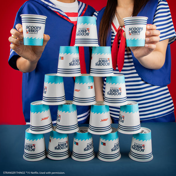 Set of 24 Scoops Ahoy Paper Cups | Stranger Things | Cinereplicas