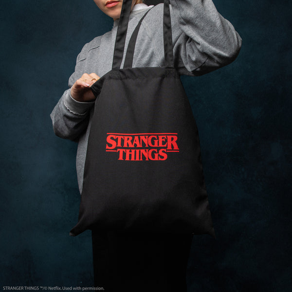 Upcycled fashion Stranger Things Tote Bag