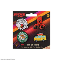 Conjunto de 4 Pines de Stranger Things Temporada 4