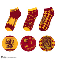 Juego de 3 calcetines tobilleros Gryffindor
