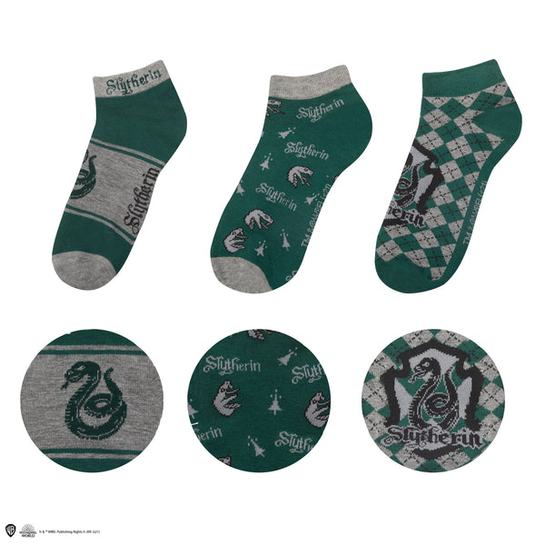 Harry Potter Gryffindor Slytherin Socks Med/LRG (6-12) Red & Green Free  SHIPPING