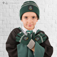 Conjunto de guantes y gorro de Slytherin para niños
