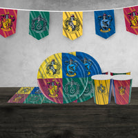 Harry Potter Birthday Party Set - Hogwarts Houses