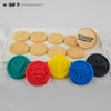 Set of 5 Justice League Interchangeable Cookie Stamps