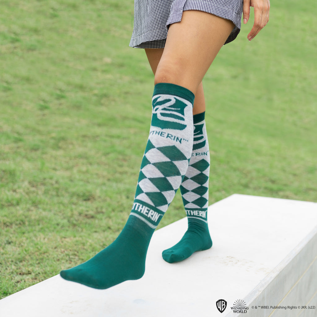 Juego de 3 calcetines altos de Slytherin