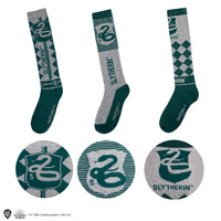 Juego de 3 calcetines altos de Slytherin