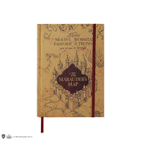 Notebook with foldable Marauder's map