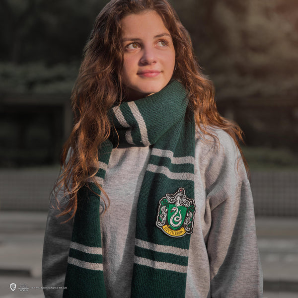 Harry Potter Slytherin House Knit Scarf Wrap - Cosplay, Costume, Or Casual Wear