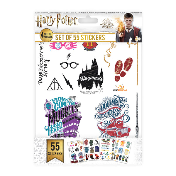 12 PACK 4 Sheet Harry Potter Stickers 