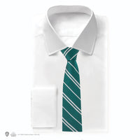 Corbata de Slytherin con escudo tejido para niños