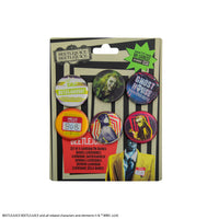 Set of 6 Beetlejuice Lenticular Badges