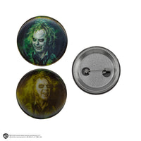 Conjunto de 6 Insignias Lenticulares de Beetlejuice