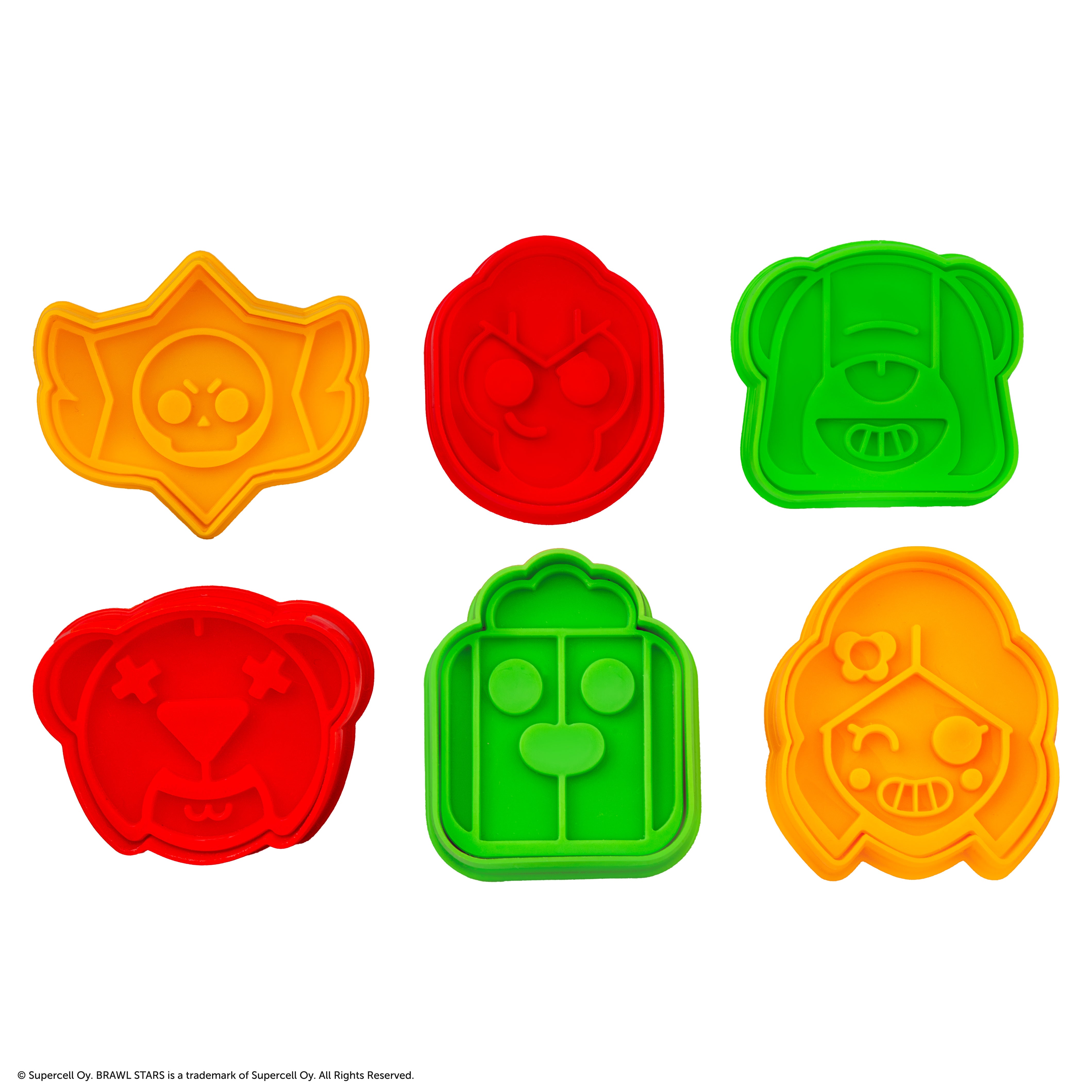 Unique Baking Brawl Stars Set of 6 Cookie Cutters | Cinereplicas – Cinereplicas USA