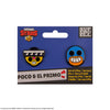 Juego de 2 pines de Poco & El Primo
