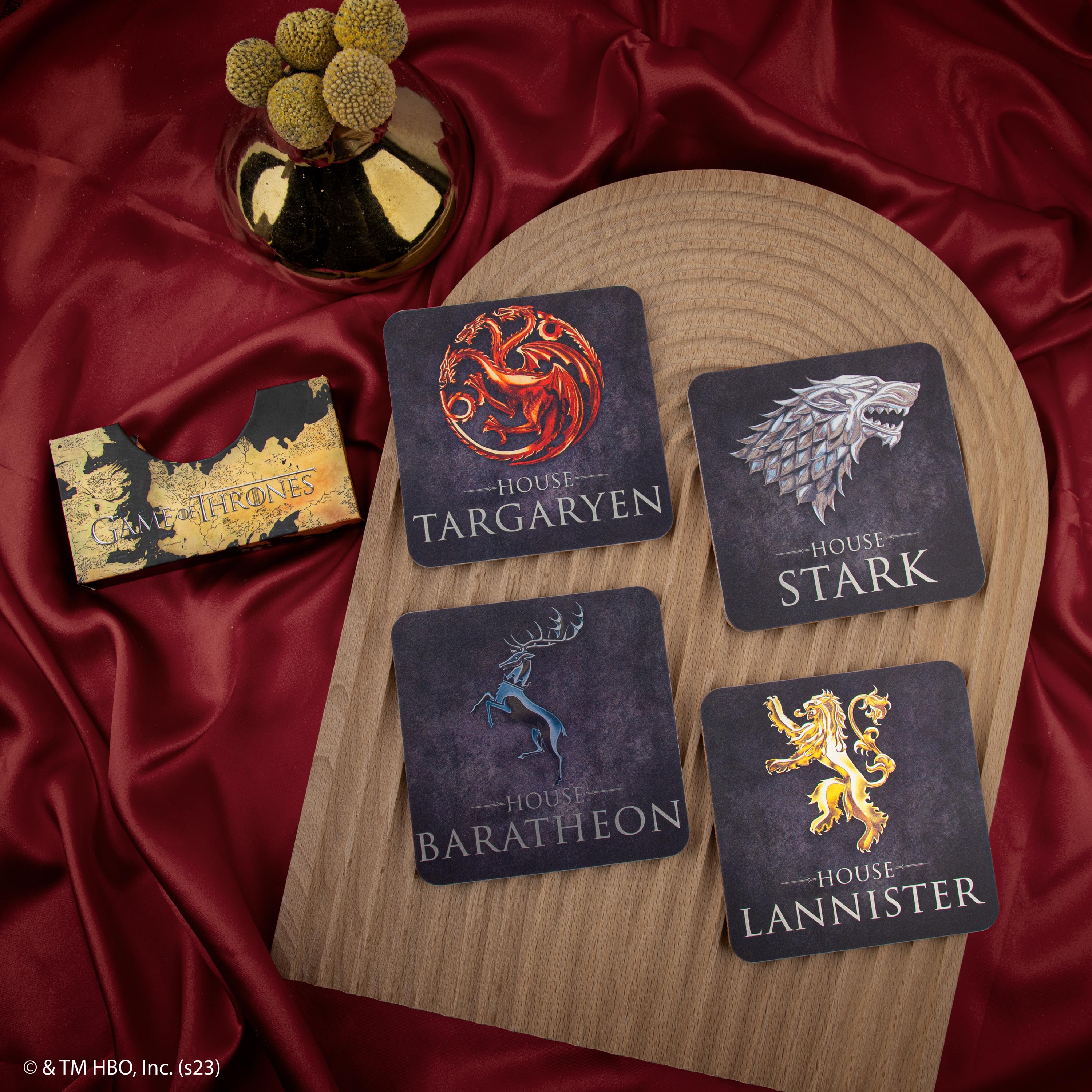 Set of 4 Metal Bookmarks, Game of Thrones