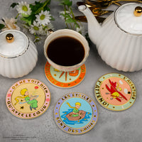 Set of 4 Le Petit Prince Ceramic Coasters