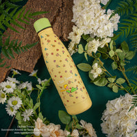 Bottiglia d'acqua termica de jardín de flores silvestres