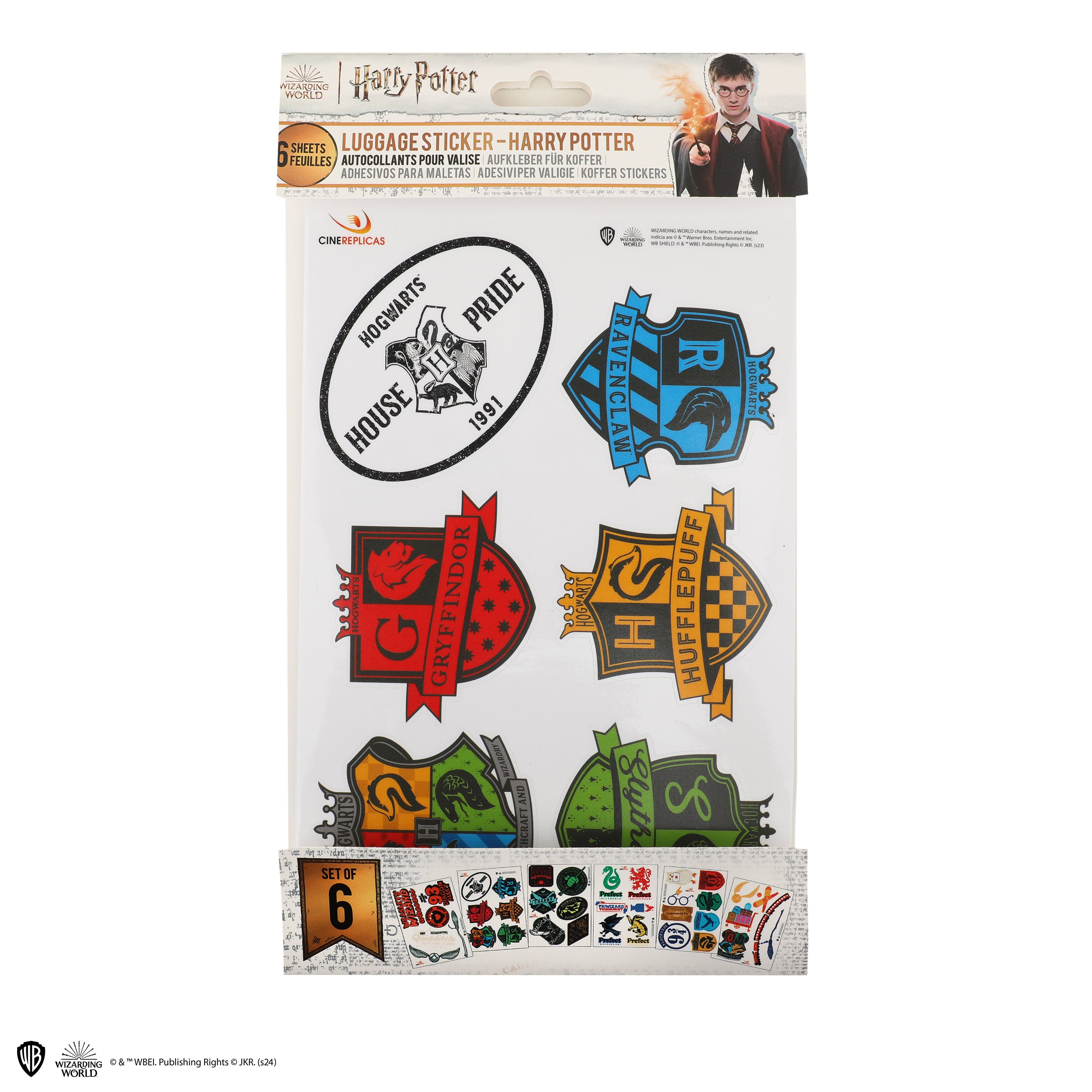 Set de 100 Stickers Holographes Harry Potter sur Kas Design Set de 100 Stickers Holographes Harry Potter sur Kas Design