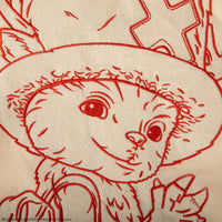 Chopper's Sketch Embroidery Tote bag