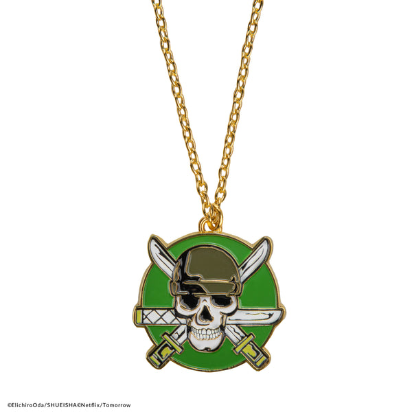 ONE PIECE ネックレス ZORO 天然石チャーム付き OP-Zoro-Necklace-Product_1-