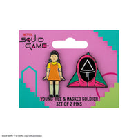 Set of 2 Pins Young-Hee & El Juego del Calamar Soldier