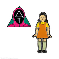 Set of 2 Pins Young-Hee & El Juego del Calamar Soldier