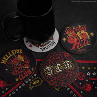 Conjunto de 4 posavasos del Hellfire Club