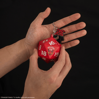 Llavero squishy de dados del Hellfire Club