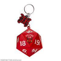 Llavero squishy de dados del Hellfire Club