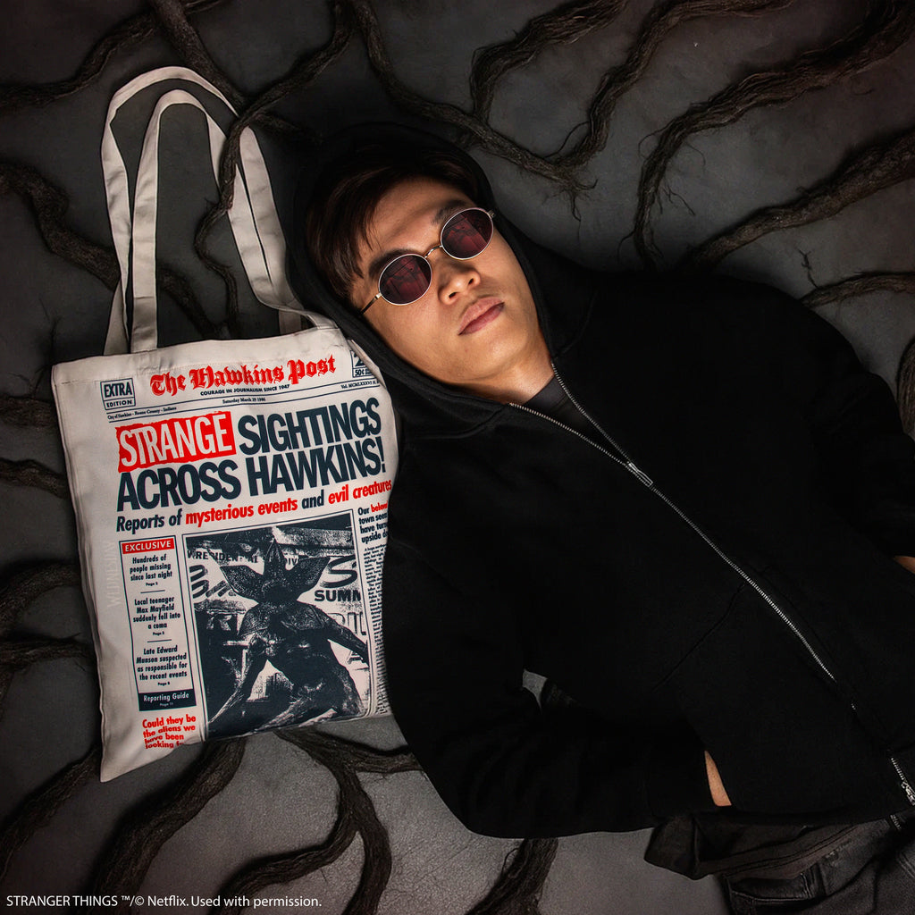 Hawkins Turned Upside Down Tote Bag