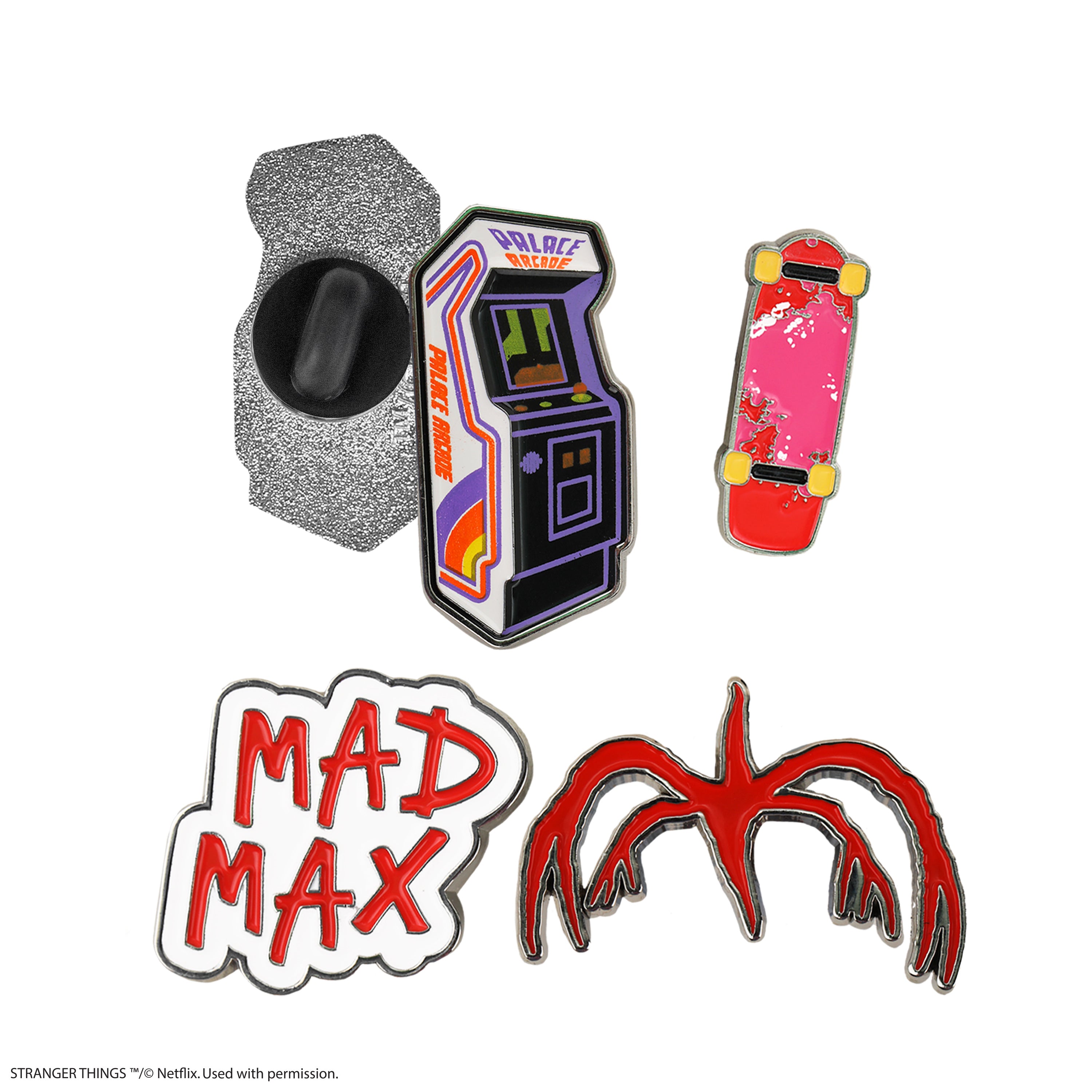 Stranger Things Pin Set Set of 4 Stranger Things Season 2 Pins | Stranger Things | Cinereplicas ...