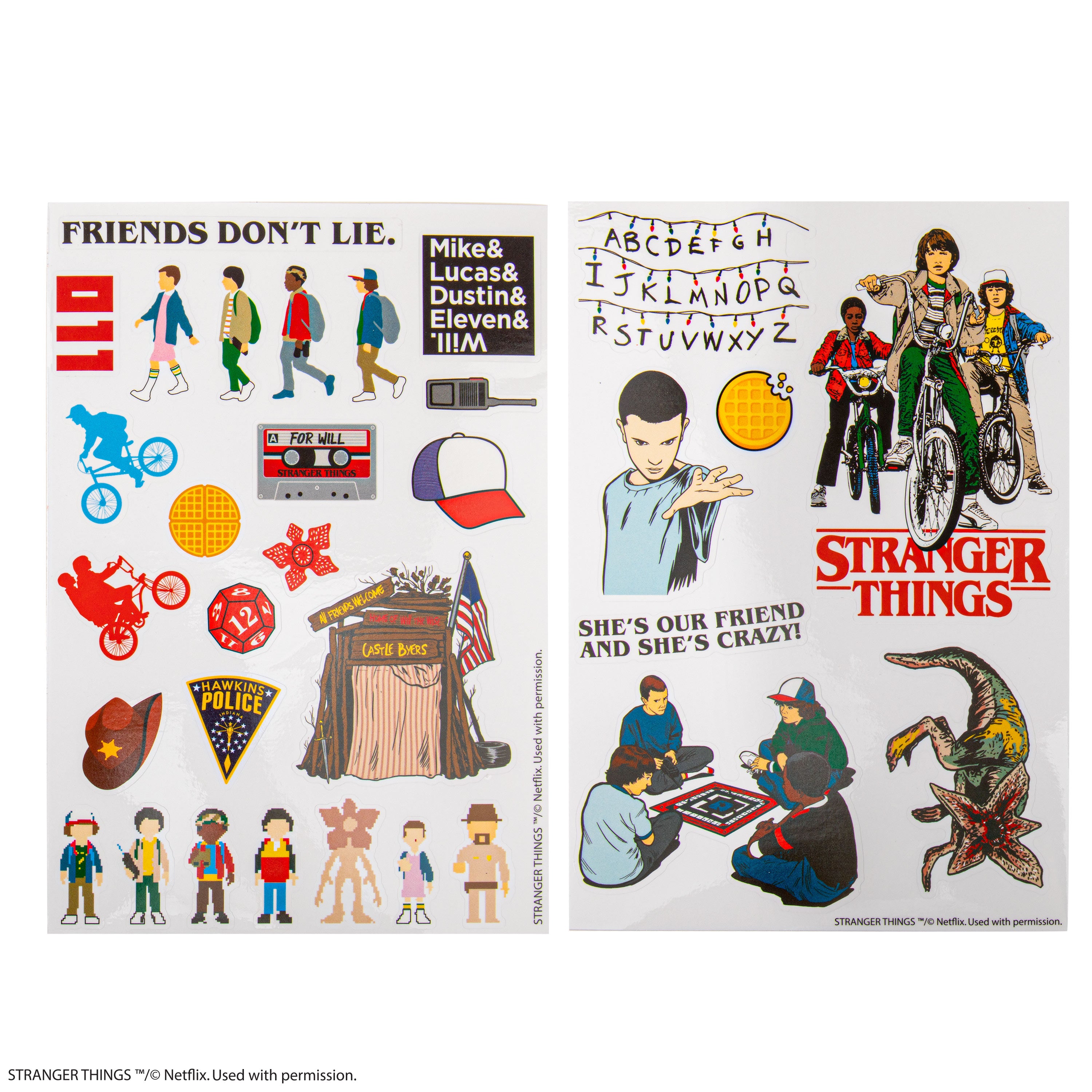 Cinereplicas Stranger Things - Season 4 Stickers - (Set of 25) - Official License Cinereplicas Stranger Things - Season 4 Stickers - (Set of 25) - Official License