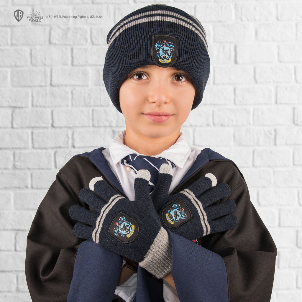 Conjunto de guantes y gorro Ravenclaw para niños