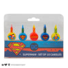 Set of 10 Superman Birthday Candles