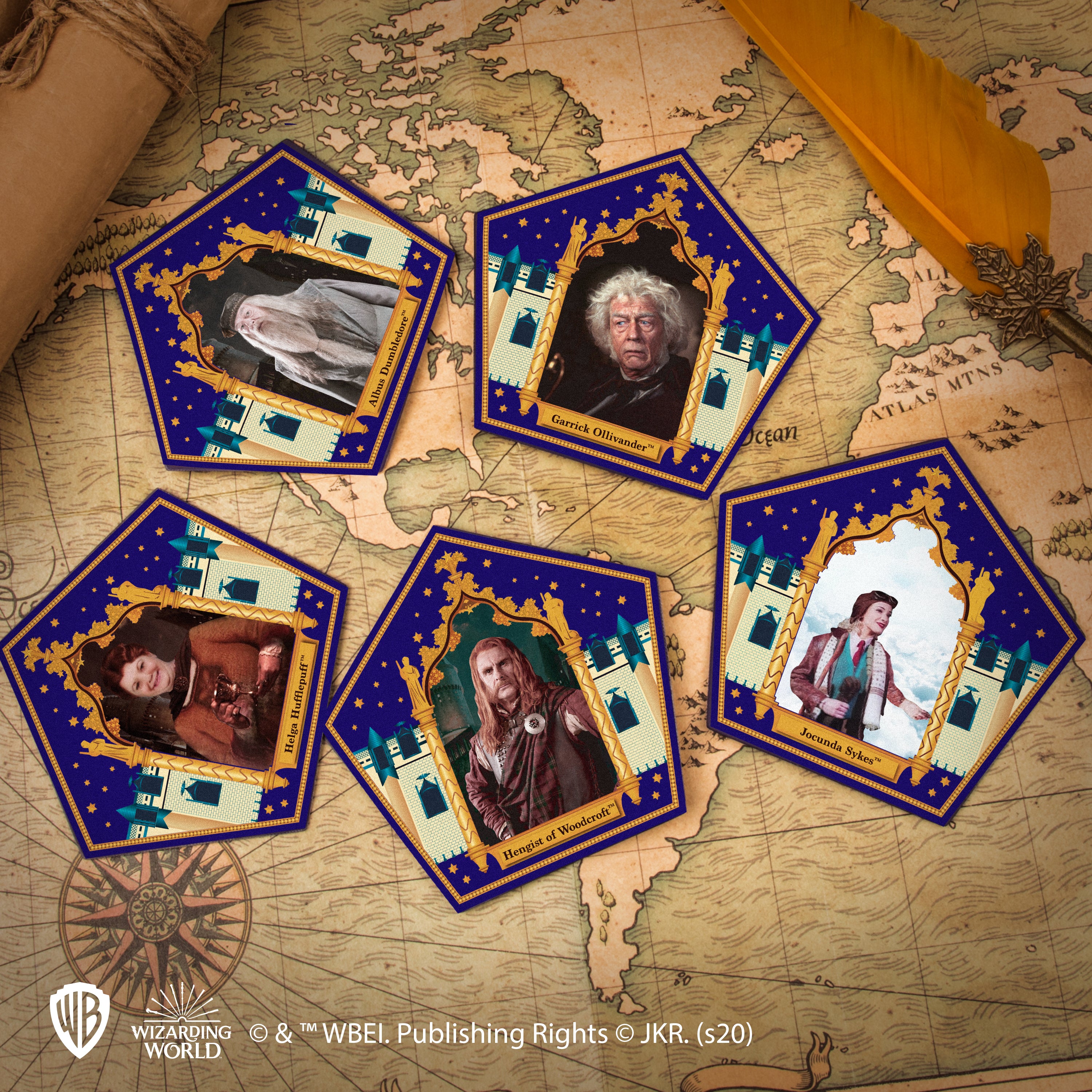 Cinereplicas Harry Potter - Molde de rana de chocolate (12 cartas de mago,  6 cajas de bricolaje) - Licencia oficial