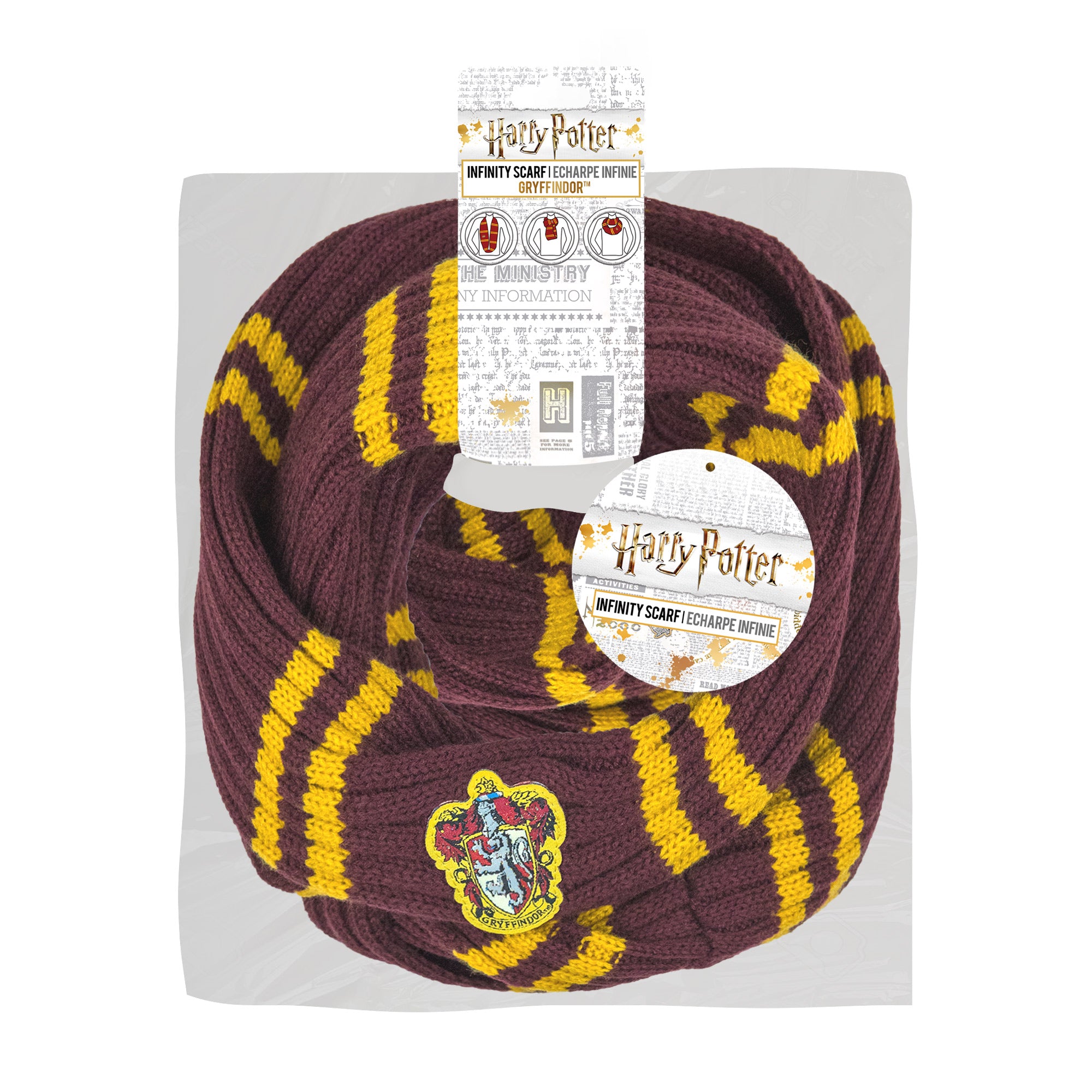 Harry Potter Golden Snitch AOP Infinity Scarf