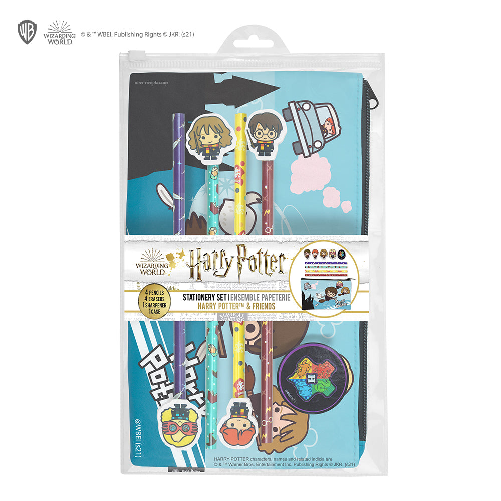 Harry Potter Magic Potion Stationery Set Includes Pencil, Sharpener, Ruler,  Pen, Eraser, A6 Notepad and 10 Stickers, multicoloured, Stationery Set :  : Stationery & Office Supplies