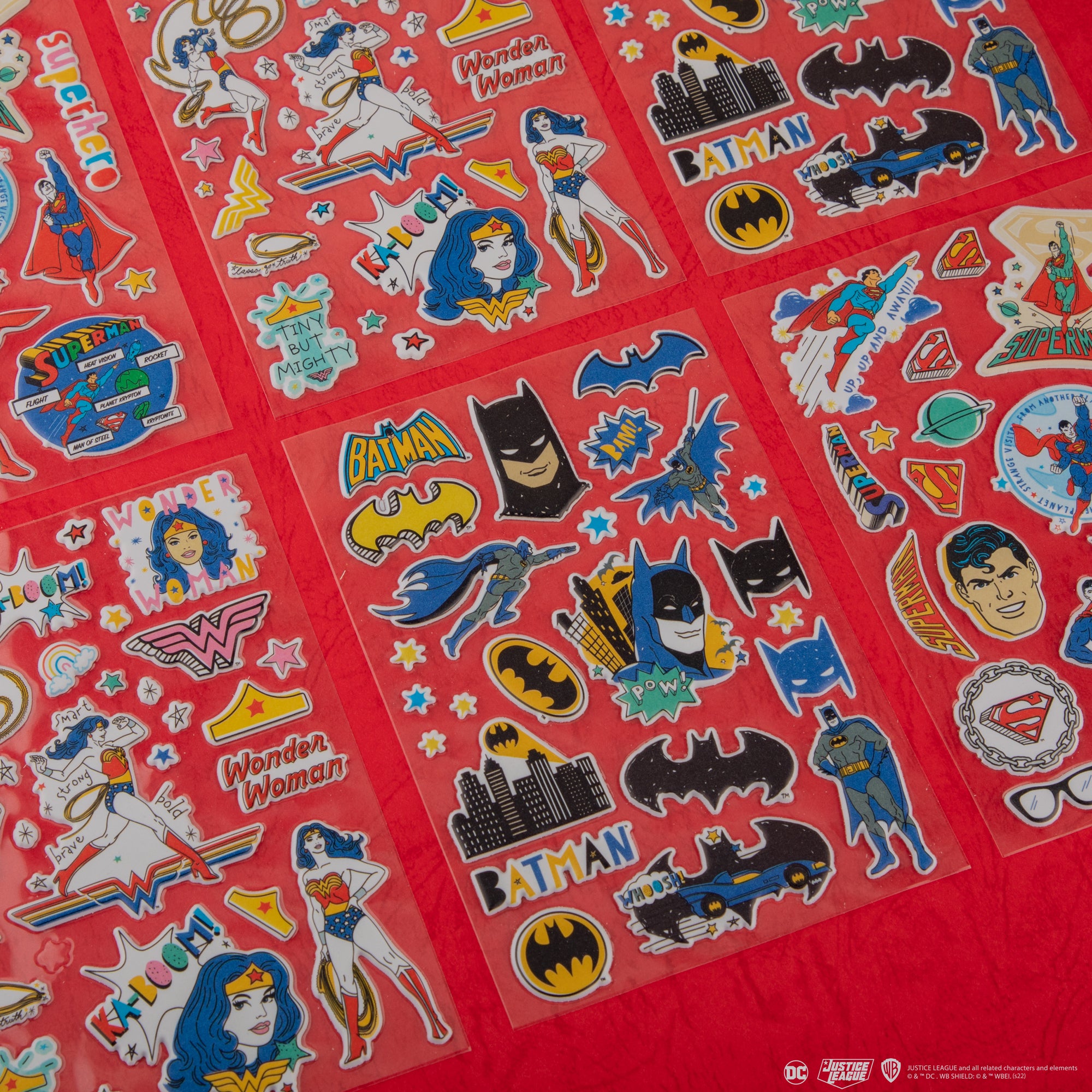 Puffy Foam Stickers Bundle, DC Comics