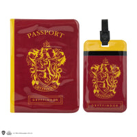 Juego de funda para pasaporte y etiqueta de equipaje de Gryffindor