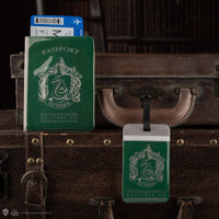 Juego de funda para pasaporte y etiqueta de equipaje de Slytherin