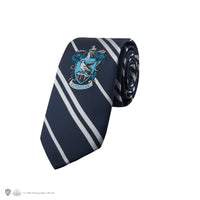 Corbata de Ravenclaw con escudo tejido para niños